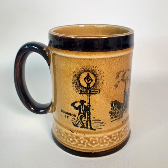 New Orleans Louisiana Tankard/Mug Vintage Transferware Japan - Picture 2 of 7